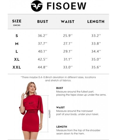 Women's Mock Neck Work Dress Batwing Sleeve Bodycon Sheath Dress Classic Vintage Cocktail Party Pencil Dresses Black $18.45 D...