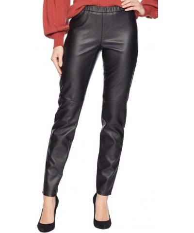 Michael Faux Leather Leggings Pants, Black, 0 $41.85 Leggings