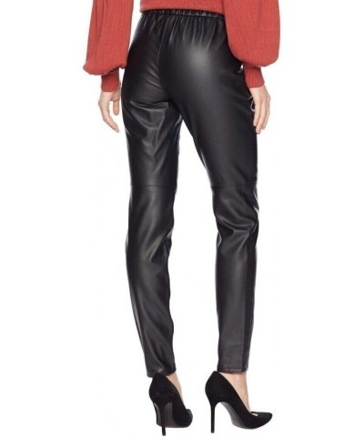 Michael Faux Leather Leggings Pants, Black, 0 $41.85 Leggings