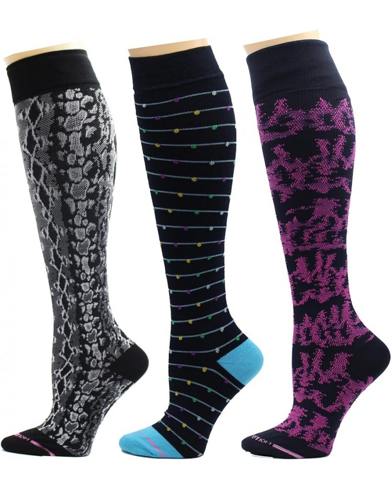 Women's 3-Pack Cats, Dots, Dogs Compression Socks Sockshosiery A Multi Pack 14 $16.95 Activewear