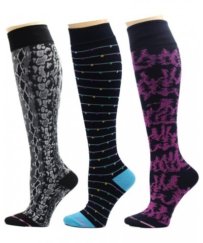 Women's 3-Pack Cats, Dots, Dogs Compression Socks Sockshosiery A Multi Pack 14 $16.95 Activewear