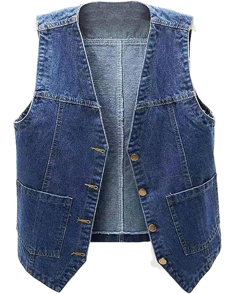 Denim Jackets for Ladies Fall Winter Short Sleeve Thin Cowgirl Cardigan Jackets Shawl Wraps Outfit Women 2024 O-115 Royal Blu...