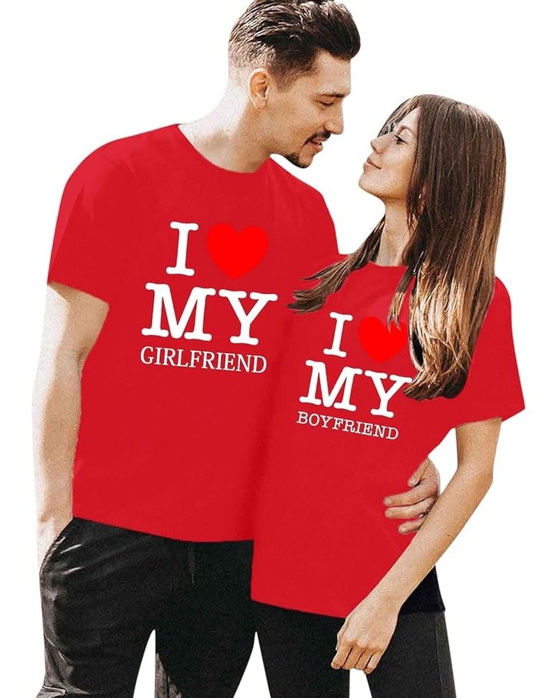 King and Queen Couples Valentines Day Shirt Novelty Short Sleeved Love Printed Tee Shirts Comfortable Lover Matching T-Shirt ...