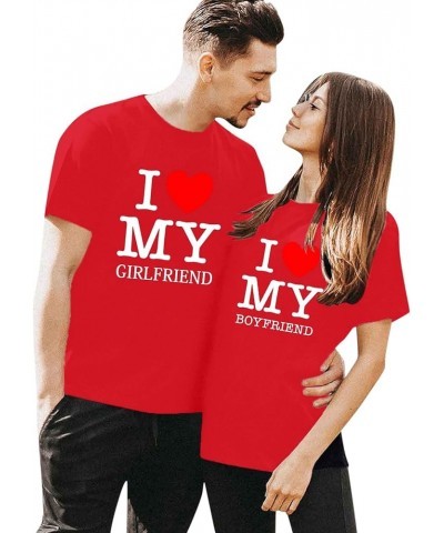 King and Queen Couples Valentines Day Shirt Novelty Short Sleeved Love Printed Tee Shirts Comfortable Lover Matching T-Shirt ...