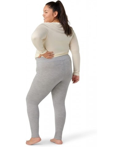 Women's Plus Size Classic All-Season Merino Wool Base Layer — Mid Rise Bottom (Slim Fit) Light Gray Heather $38.00 Activewear