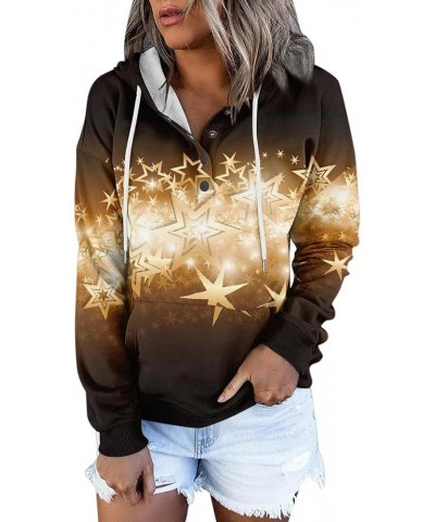 Christmas Costumes For Women 2023 Ugly Funny Christmas Graphic Button Down Drawstring Hooded Pullover Sweatshirts With Pocket...