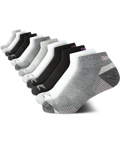 Women's Athletic Socks - Performance Low Cut Socks (12 Pack) Grey/Black/White $11.39 Activewear