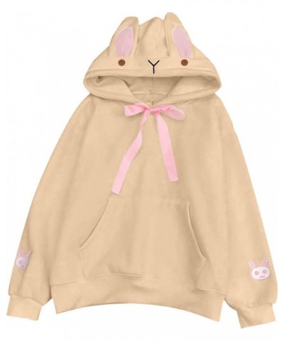 Cute Hoodies for Girls 10-12 Years Old Cute Sweatshirt Sleeve Fashion Tops Hooded Cotton Women Cat Fashion Z102-khaki $11.21 ...