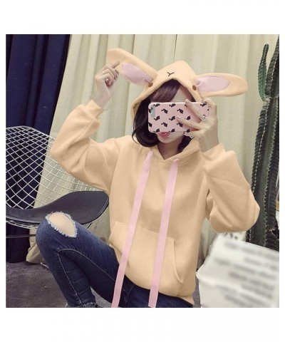 Cute Hoodies for Girls 10-12 Years Old Cute Sweatshirt Sleeve Fashion Tops Hooded Cotton Women Cat Fashion Z102-khaki $11.21 ...