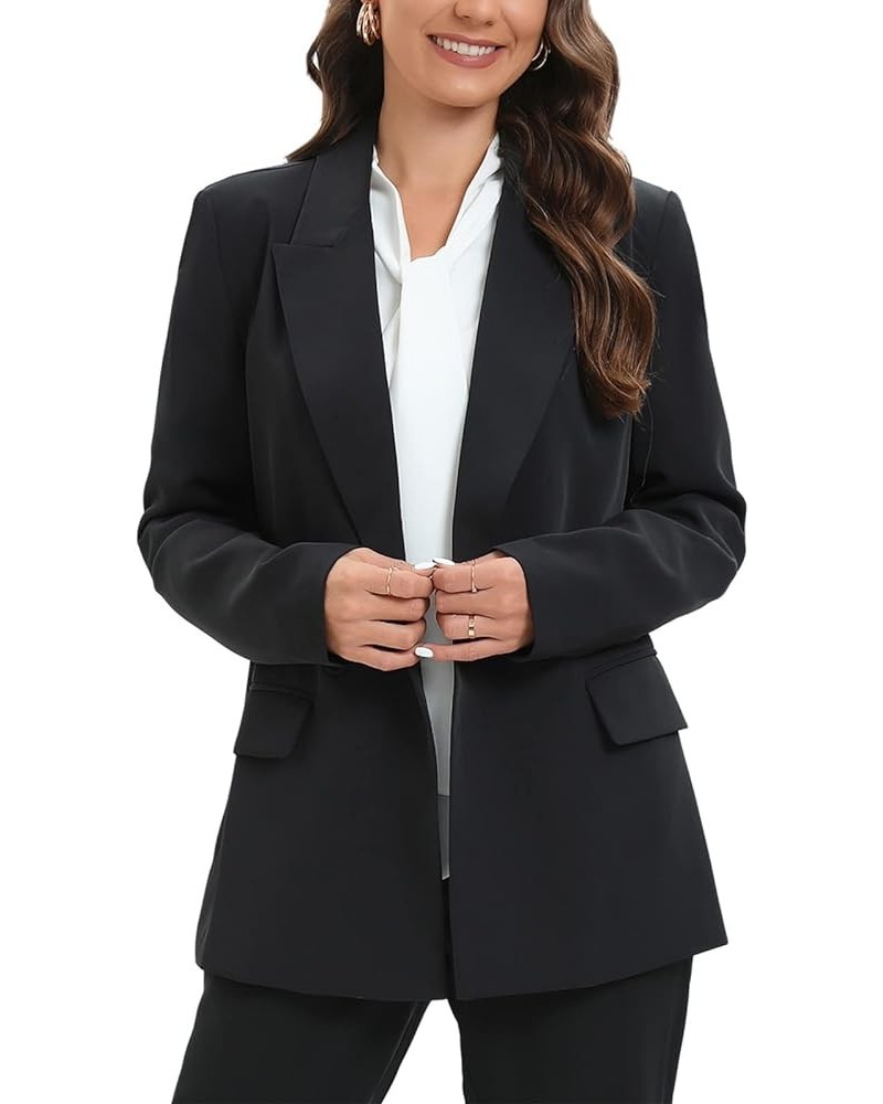 Women's Oversized Double-Breasted Suit Blazer Jacket Long Sleeve Casual Boyfriend Style Work Office Blazer with Pockets X-Sma...