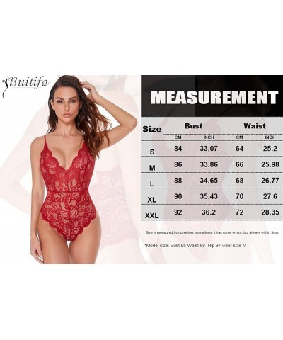 Women Lace Bodysuit One Piece Babydoll Backless Mini Teddy V Neck Lingerie Purple Type 1 $10.79 Lingerie