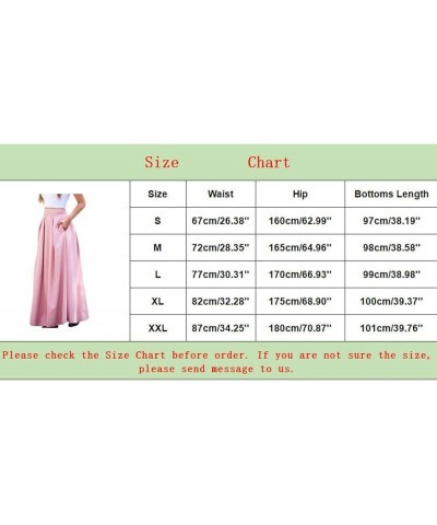 Alt Skirt for Women Women's Summer Elastic High Waist Boho Maxi Skirt Teen Girls Casual A Line Long Skirt Zb-red $10.91 Skirts