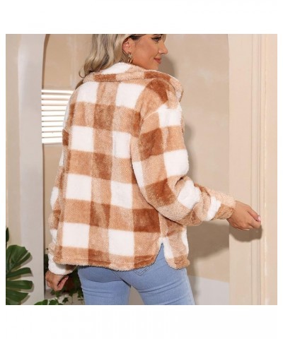 Women's Open Front Cardigan, Button Long Plaid Flannel Jacket with Long Sleeve & Pocket Coffee2 $10.80 Sweaters