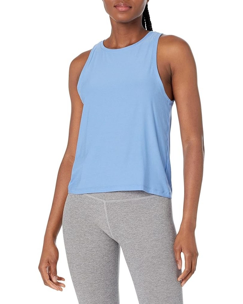 Women's Featherweight Rebalance Tank Flower Blue Heather $37.95 Activewear