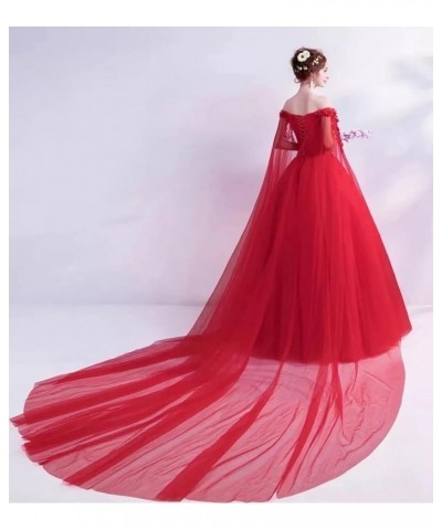 Off The Shoulder Quinceanera Dresses with Cape 3D Flowers Princess Sweet 15 16 Dresses Lace Prom Ball Gowns Yellow $39.48 Dre...