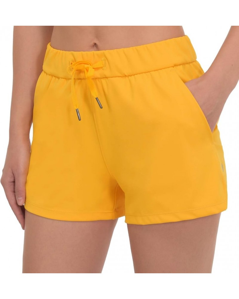 Womens Shorts Joggers for Summer Casual Athletic Running Hiking Workout Gym Shorts Lounge Shorts Plus Size Yellow $12.00 Acti...