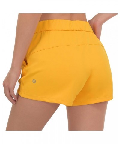 Womens Shorts Joggers for Summer Casual Athletic Running Hiking Workout Gym Shorts Lounge Shorts Plus Size Yellow $12.00 Acti...