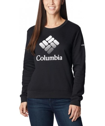 Women's Trek Graphic Crew Black/White Csc Stacked Logo $23.37 Jackets