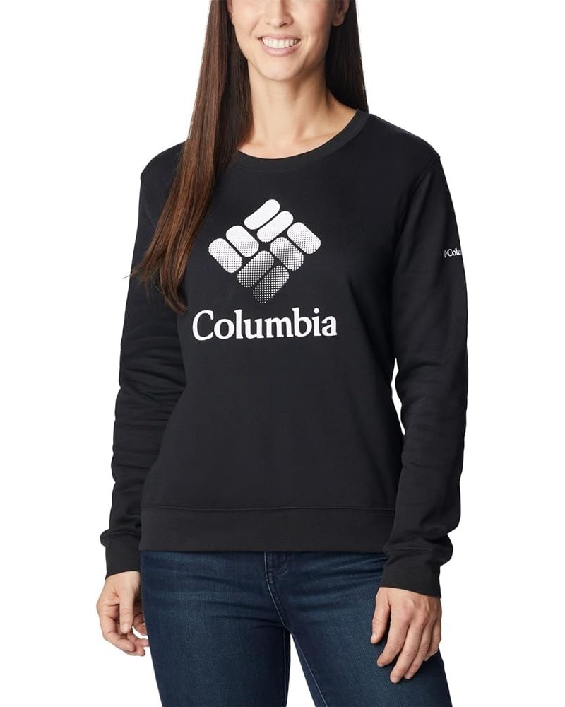 Women's Trek Graphic Crew Black/White Csc Stacked Logo $23.37 Jackets