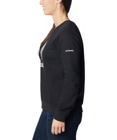 Women's Trek Graphic Crew Black/White Csc Stacked Logo $23.37 Jackets