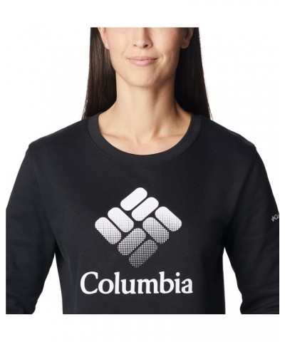 Women's Trek Graphic Crew Black/White Csc Stacked Logo $23.37 Jackets