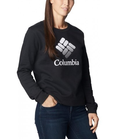 Women's Trek Graphic Crew Black/White Csc Stacked Logo $23.37 Jackets