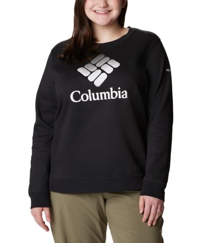 Women's Trek Graphic Crew Black/White Csc Stacked Logo $23.37 Jackets