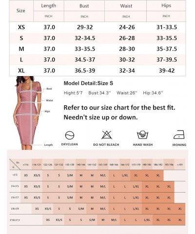 Women's Rayon V Neck Clubwear Party Bodycon Bandage Dress Blue $37.24 Dresses