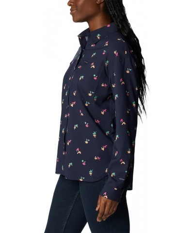 Women's Silver Ridge Utility Patterned Long Sleeve Shirt Nocturnal/Baja Blitz $31.63 Blouses