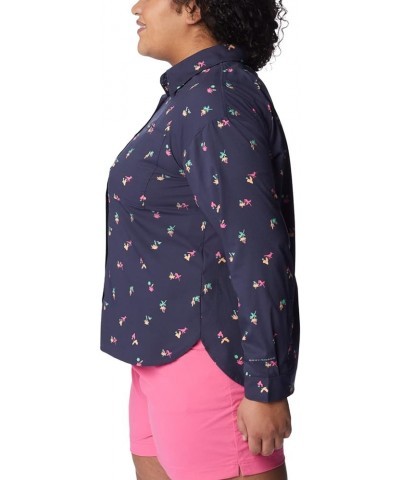 Women's Silver Ridge Utility Patterned Long Sleeve Shirt Nocturnal/Baja Blitz $31.63 Blouses