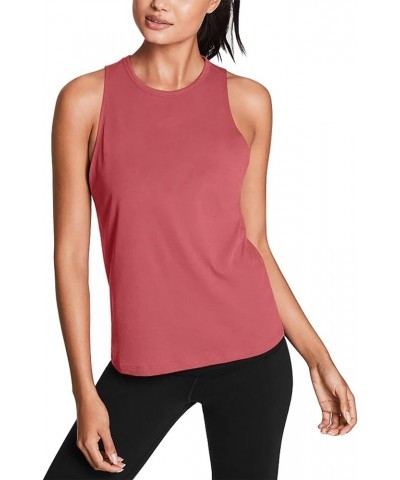 Workout Tops for Women Open Back Yoga Shirts Tank Tops Athletic Tops Gym Workout Clothes Dusty Rose $12.18 Activewear