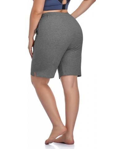 Women's Plus Size Casual Sports Shorts Lounge Yoga Pajama Walking Sweat Shorts Activewear with Pockets Darkgray $12.32 Sleep ...