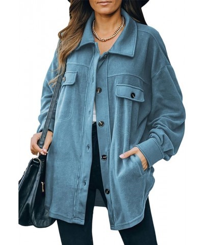 Shirt Jacket Women, Women's Lapel Single-Breasted, Long-sleeved Shirt Jacket C $21.26 Jackets