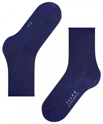 Women's Active Breeze Socks, Breathable, Cooling, Sustainable Lyocell, Crew, Sweat Wicking, Coolmax Clothing Blue (Imperial 6...