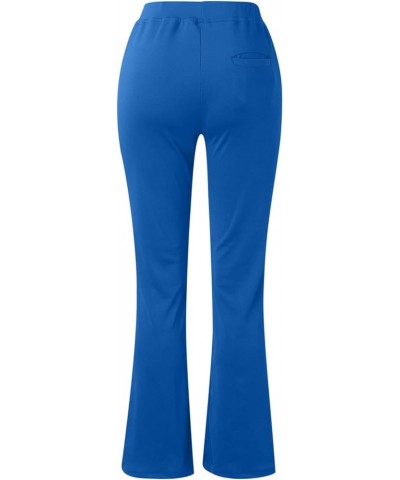 Dress Pants Women High Waisted Straight Leg Regular Fit Bootcut Business Work Office Pant with Pockets 01 Blue $6.93 Pants