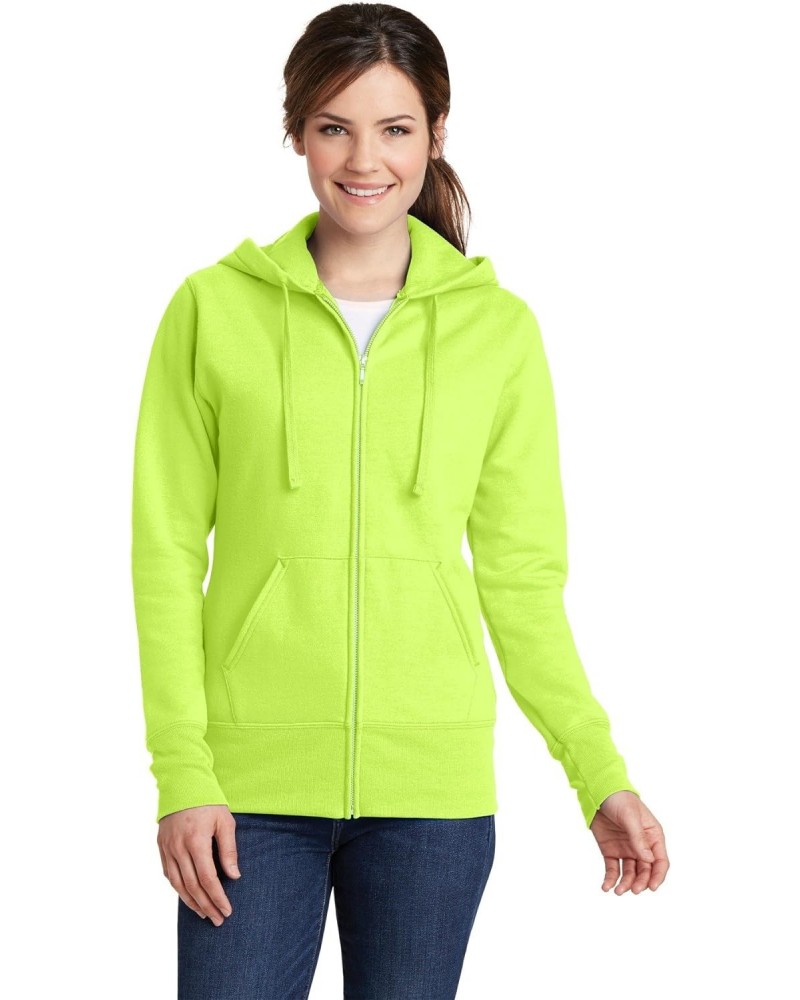 Port & Company Women's Classic Full-Zip Hooded Sweatshirt LPC78ZH Neon Yellow Large $10.74 Hoodies & Sweatshirts