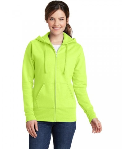 Port & Company Women's Classic Full-Zip Hooded Sweatshirt LPC78ZH Neon Yellow Large $10.74 Hoodies & Sweatshirts