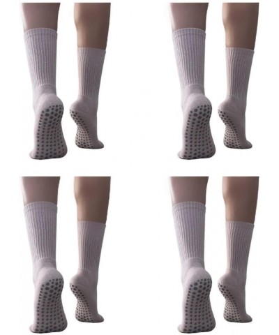 Pilates Yoga Barre Grip Socks Crew Womens Nude4pack $6.00 Activewear