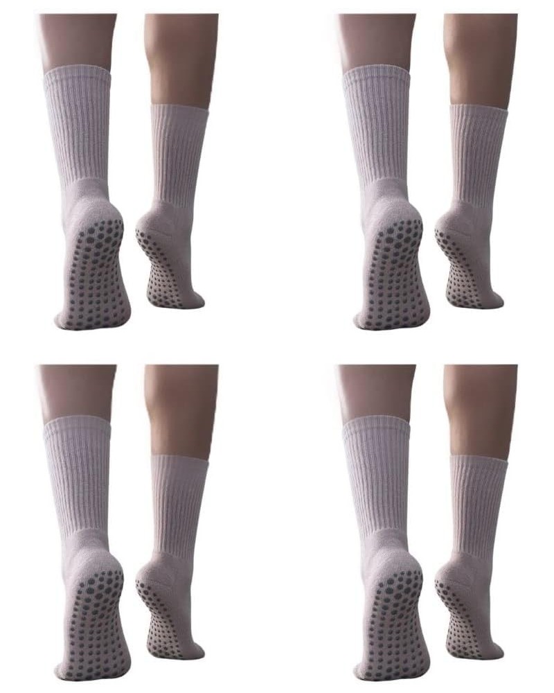 Pilates Yoga Barre Grip Socks Crew Womens Nude4pack $6.00 Activewear