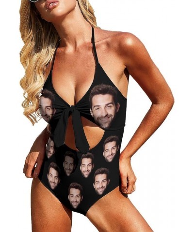 Custom Big Face Swimsuits for Women Personalized One Piece Bathing Suits with Picture of Men Photo-9 Sizes 08- Custom Bikini ...