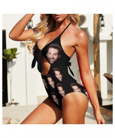 Custom Big Face Swimsuits for Women Personalized One Piece Bathing Suits with Picture of Men Photo-9 Sizes 08- Custom Bikini ...