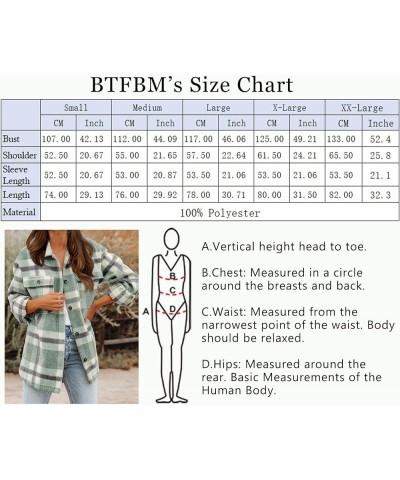 Women's Long Sleeve Button Down Jackets Plaid Flannel Shirts Tops Casual Lapel V Neck Oversized Shackets Blouses Top Plaid Gr...