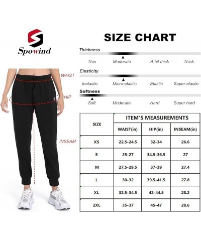 Women's Cotton Jogger Sweat Pants with Pockets Lightweight Tapered Track Sweatpants for Running Yoga Lounge Black $14.00 Acti...