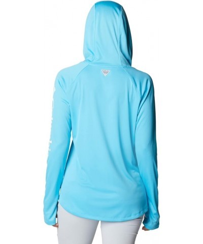 Women's Tidal Tee Hoodie Atoll/White Logo $20.82 Activewear