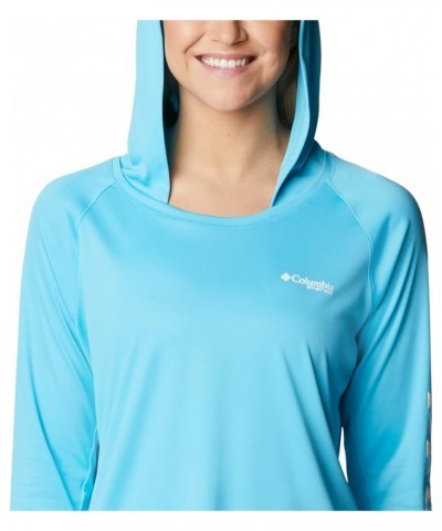 Women's Tidal Tee Hoodie Atoll/White Logo $20.82 Activewear