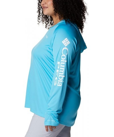 Women's Tidal Tee Hoodie Atoll/White Logo $20.82 Activewear