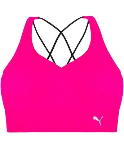 Women's Seamless Sports Bra Bright Pink $13.28 Lingerie