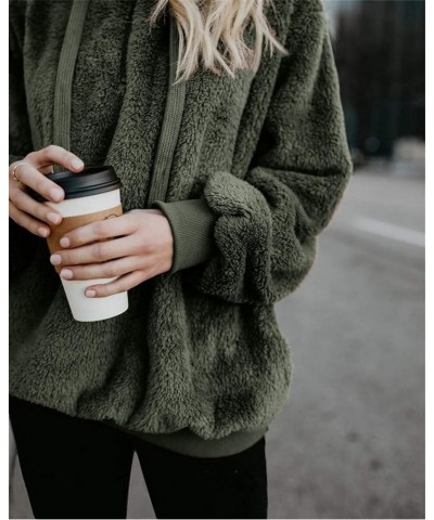 Sherpa Pullover Sweaters for Women Fleece Sweatshirts Winter Warm Tunic Tops Pullover 2 Military Green $14.24 Hoodies & Sweat...