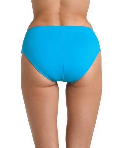 Island Goddess Banded Mid Waist Pant Bikini Swimsuit Bottom Lagoon $25.63 Swimsuits