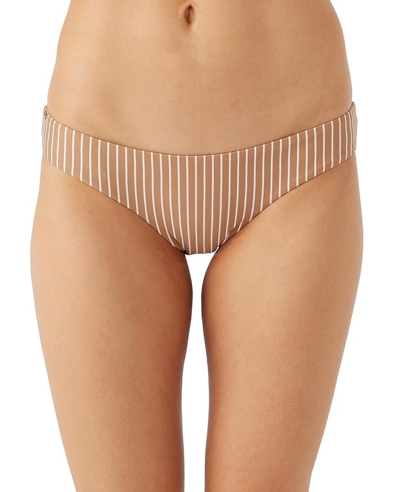 Women's Matira Bikini Bottoms - Cheeky Coverage Women's Bathing Suit Bottom with Hipster Fit Tobacco Brown | Saltwater Essent...